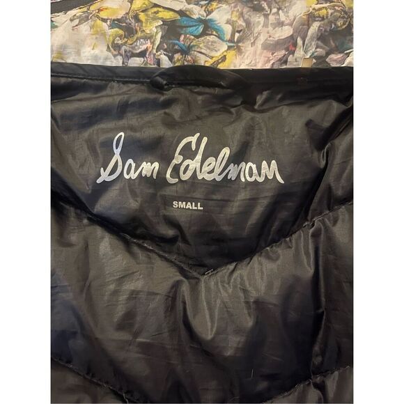 Sam Edelman Women's Floral Puffer Down Jacket‎ Hooded Multicolor S - Picture 6 of 7